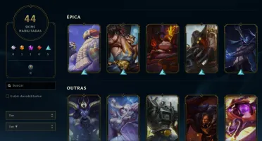 Conta League of Legends Full Acesso - 71 Champs e 44 Skins