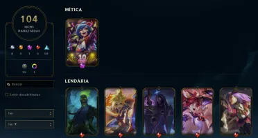 Conta League of Legends Full Acesso - 118 Champs e 104 Skins