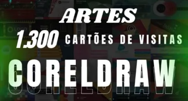 Mega Pack de Cartões de Visita Editáveis em CorelDRAW + 1000