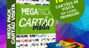 Mega Pack de Cartões de Visita Editáveis em CorelDRAW + 1000