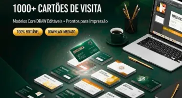 Mega Pack de Cartões de Visita Editáveis em CorelDRAW + 1000