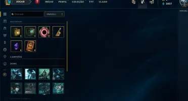 CC Lol LV25 skins para ativar no inventario