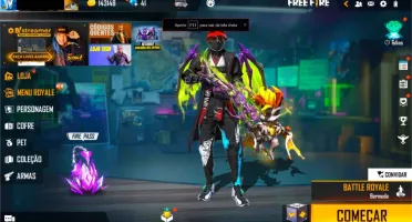 CONTA FREE FIRE RARA MEGA GEMADA