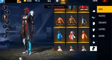 CONTA FREE FIRE RARA MEGA GEMADA