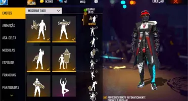 CONTA FREE FIRE RARA MEGA GEMADA