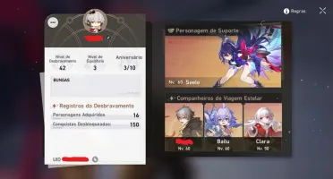 Honkai Star Rail - Seele(E1) + Na Noite+ Clara+Bailu