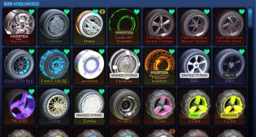 Conta Rocket League 600+ Itens/Skyline, Fennec Franco...