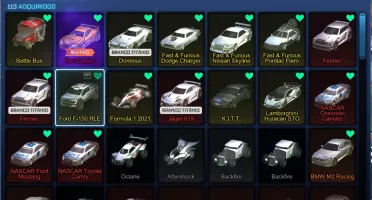 Conta Rocket League 600+ Itens/Skyline, Fennec Franco...