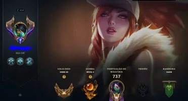 Conta LoL LvL 714, 326 skins, 428 ícones, todos os champions