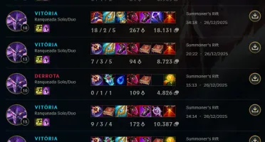 Conta LoL LvL 714, 326 skins, 428 ícones, todos os champions