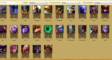 Conta Unranked Lvl 30, 55 champions e 9 skins