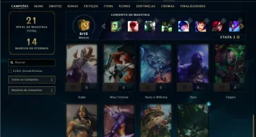Bronze 4 com 25 Champs e 3 Skins