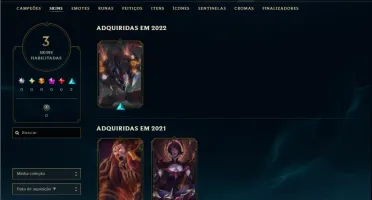 Bronze 4 com 25 Champs e 3 Skins
