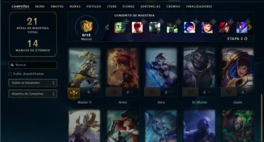 Bronze 4 com 25 Champs e 3 Skins