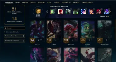 Bronze 4 com 25 Champs e 3 Skins
