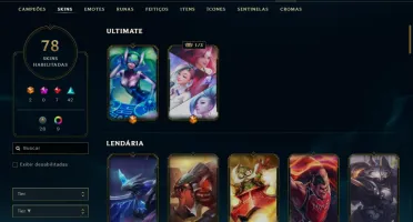 Fullacesso - Conta De 2017 - 78 Skins - Level 312 - 154 Camp