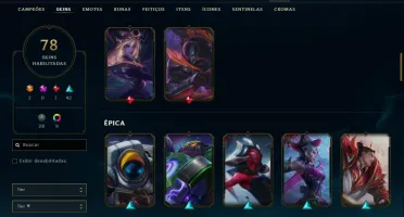 Fullacesso - Conta De 2017 - 78 Skins - Level 312 - 154 Camp