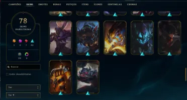 Fullacesso - Conta De 2017 - 78 Skins - Level 312 - 154 Camp