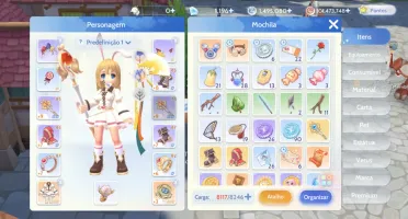 Ragnarok Origin Arquimaga Lv 90 Equips e Itens Tops