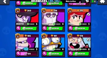 BRAWL STARS NVL 96, 10.000 TROFÉIS, 1 LENDARIO, COM 3 NV 10!