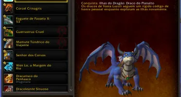 Conta WoW Dragonflight - 263 montarias - 15k de conquitas