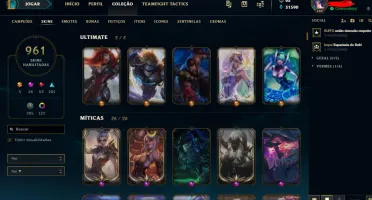 CONTA COM TODAS SKINS COMPRADAS NA LOJA