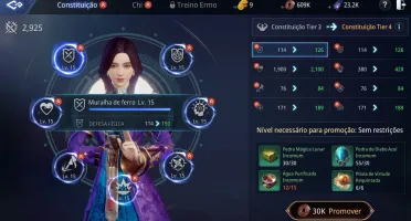 Vendo conta mir4 lvl 46 com 49k de power e um spirit epico
