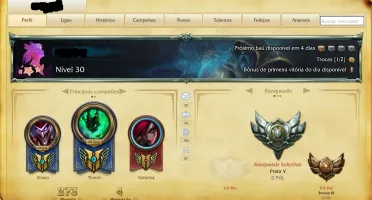 Conta League Of Legends / 102 Campeões / 15 Skins
