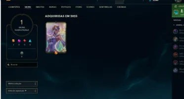 Conta Platina IV com MMR de Diamante Nv 35 1 Skin