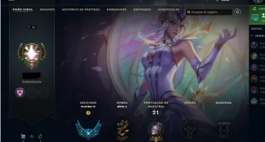 Conta Platina IV com MMR de Diamante Nv 35 1 Skin