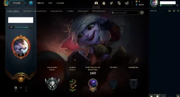 Conta Nível 83, 88 Campeões, Prata 1, MMR Alto e 40 Skins