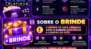 Hbomax Platinum + Brinde 🎁 | 20 Dias | Tela Compartilhada