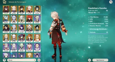 Conta Ar59, 20 Personagens 5*, 4 Archon E 11Armas 5*