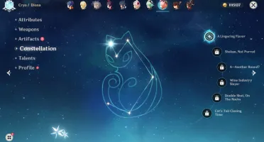 Genshin-AR 51 Diluc-Wolf's gravestone-Qiqi-Jean-venti