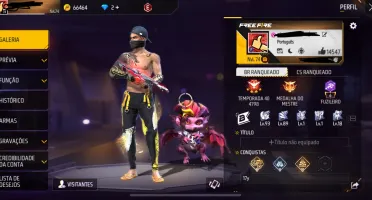 Conta Free fire Com calça Angelical