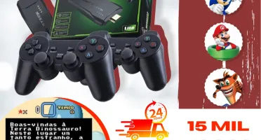 Video stick retrô 4k hdmi 15 mil game. Único com jogos em Po