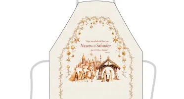 Avental de Cozinha 80x60cm - Natal Clássico
