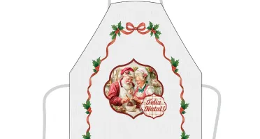 Avental de Cozinha 80x60cm - Natal Clássico