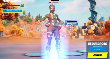 Conta com 61 skins, 57 danças, 45 picaretas e 60 mochilas!!