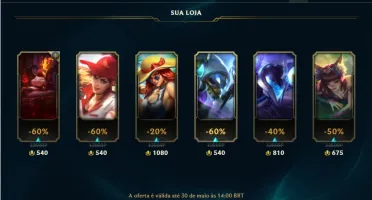 Conta Nivel 27 com 25 Champs, 12 Skins + 1350 RP Sobrando