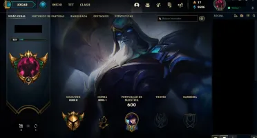 conta LOL, mmr gold/platina, muita skin e todos os campeoes