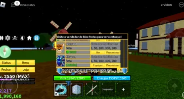 Vendo minha conta Blox Fruits