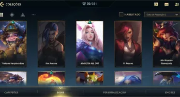 CONTA WILD RIFT 30 SKINS - 56 CHAMPS