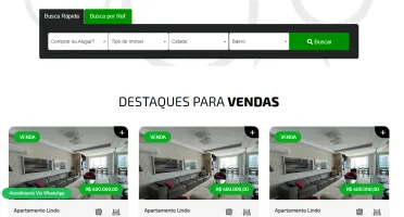 Site pronto em PHP para imobiliária e corretores - 2024