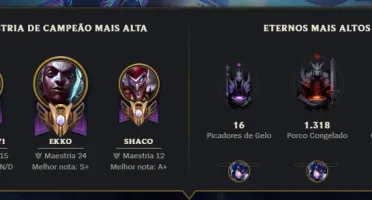 Conta Lol Mestre Top 1 Ekko Br