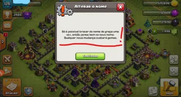 CONTA CLASH OF CLANS CV 10/9 Bem upada!