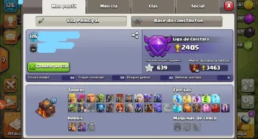 CONTA CLASH OF CLANS CV 10/9 Bem upada!