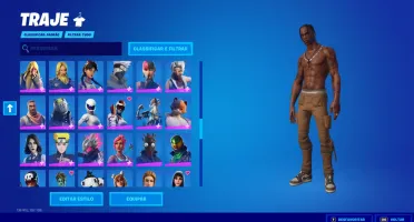 CONTA FORTNITE / 183 SKINS / PASSE 6 ATÉ O ULTIMO / STW