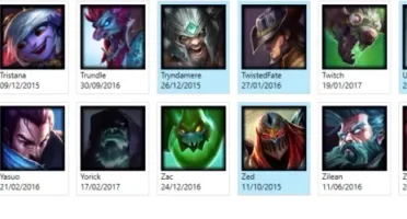 PROMOÇÃO: CONTA COM 101 CAMPEÕES E 11 SKINS !