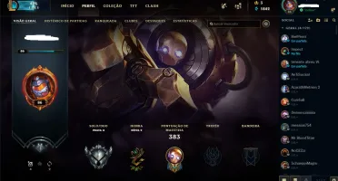 CONTA LOL LVL 86 PRATA II MUITAS SKINS
